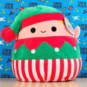 Squishmallow Bartie the Elf 12" UltraSoft Stuffed Christmas Holiday Toy Plush